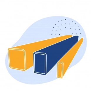 Труба профильная нержавеющая прямоугольная 30х20х3 мм AISI 321