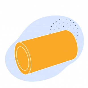 Полиэтиленовая газовая труба 160х11.8 мм SDR 13.6 ПЭ 80 желтая