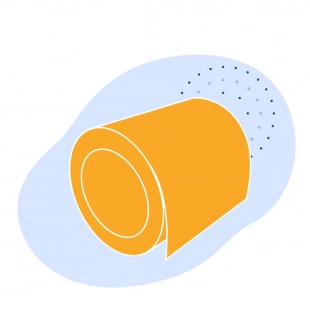 Рулон с полимерным покрытием 0.9 мм ПВДФ ГОСТ 34180-2017