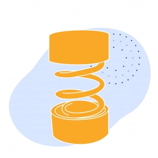 Виброизолятор 1 Кн 1.6 кН 100 кН/м