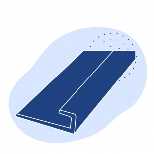 Алюминиевый профиль L-образный 60x10x12 мм АМц ГОСТ 13737-90