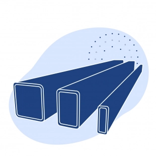 Труба профильная нержавеющая прямоугольная 30х20х3 мм AISI 321