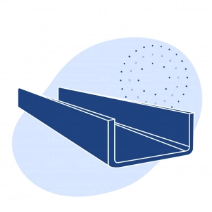 Швеллер стальной гнутый равнополочный 80х80х4 мм Ст3сп ГОСТ 8278-83